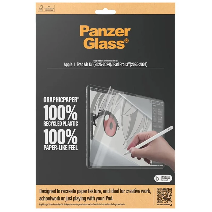 PanzerGlass GraphicPaper Προστατευτικό Οθόνης για iPad Air 13 (24-25) / iPad Pro 13 (24) - Tempered Glass Matte 2.5D 0,26mm