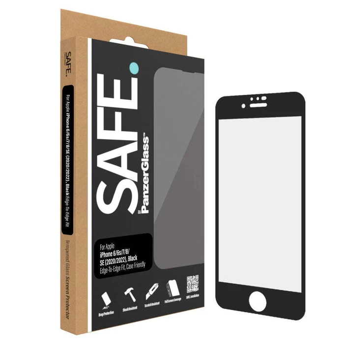 PanzerGlass SAFE Tempered Glass Full-Face για Apple iPhone 6/6s/7/8/SE (2020/2022)