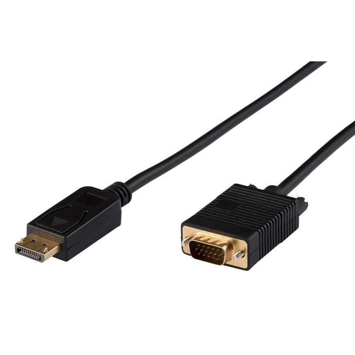 Microconnect DisplayPort to VGA Cable 3 m, DisplayPort 1.2, Black (DisplayPort male to VGA male)
