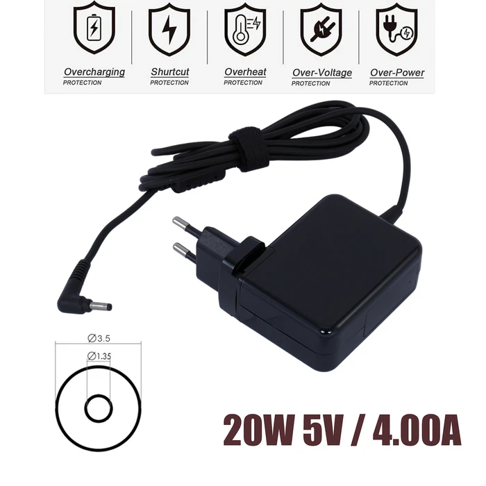 Power Adapter for Lenovo 20W 5V 4A, Connector 3.5x1.35 mm (MBXLE-AC0001)
