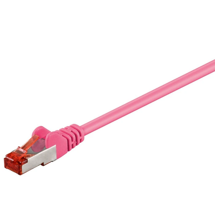 Microconnect F/UTP Cat6 Patch Cable 0.25m Pink RJ45