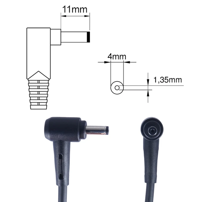 Τροφοδοτικό Laptop AC Adapter Asus X541NA 45W 19V (4.0x1.35mm) - Κωδ. 0A001-00344500