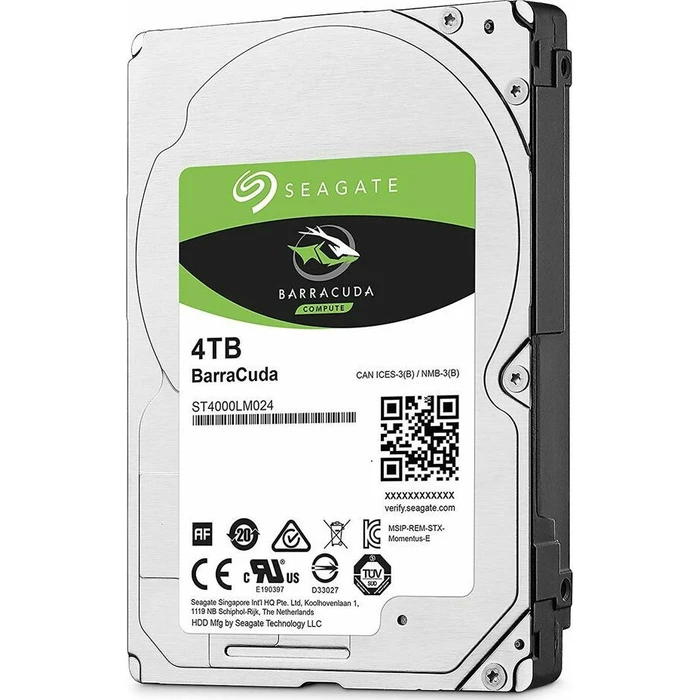 Seagate Barracuda 4TB Σκληρός Δίσκος 2.5" SATA III 5400rpm 128MB Cache ST4000LM024
