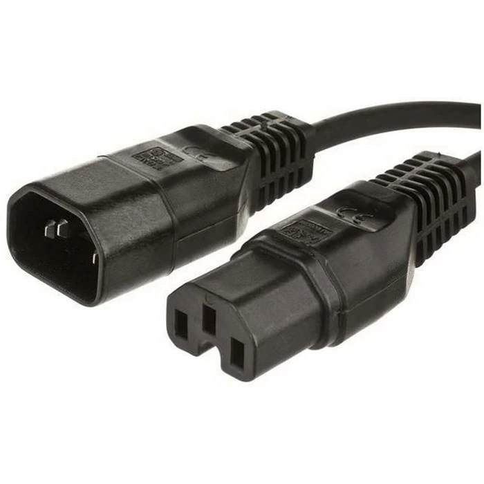 Microconnect Jumper Cable C14 - C15 1m Black
