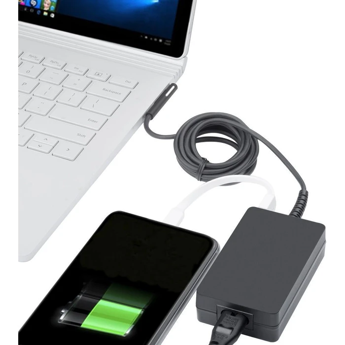 CoreParts Universal Laptop Charger 65W 15V 4.33A with Detachable Power Cable MBXMS-AC0001