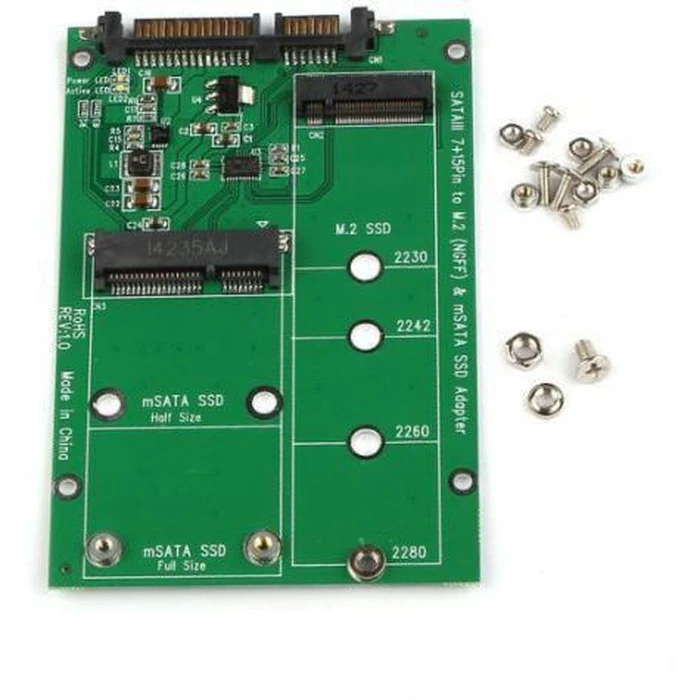 MicroStorage M.2 NGFF Αντάπτορας Πράσινο (MSNX1100)