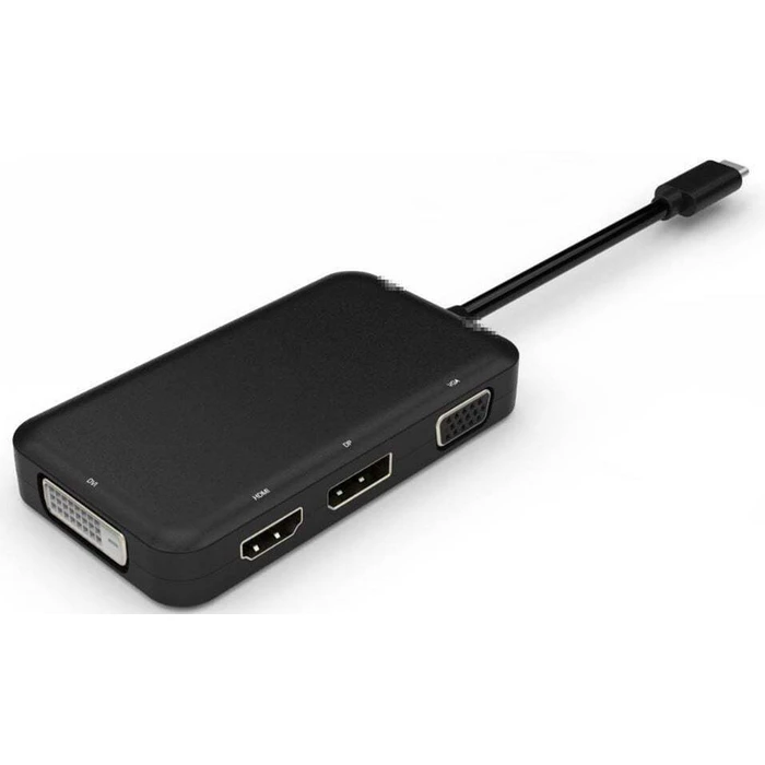 MicroConnect USB-C Docking Station with HDMI/DisplayPort 4K Black (USB3.1CCOM10)