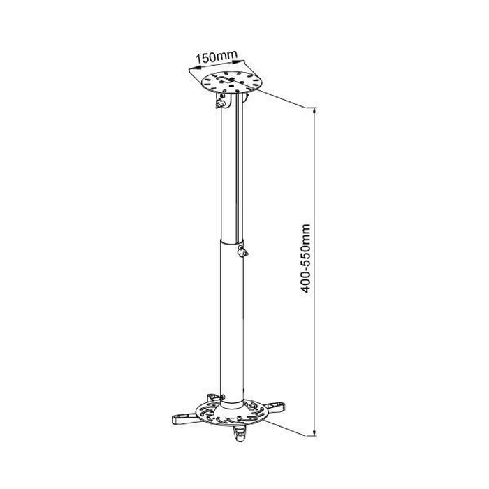 Vivolink VLMC200 Ceiling Projector Mount 15kg White