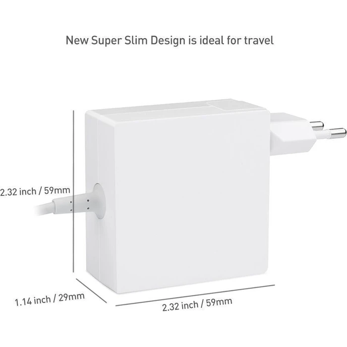CoreParts USB-C Laptop Power Adapter 45W (5V/2A - 20V/2.25A) for Apple MBXUSBC-AC0001-W