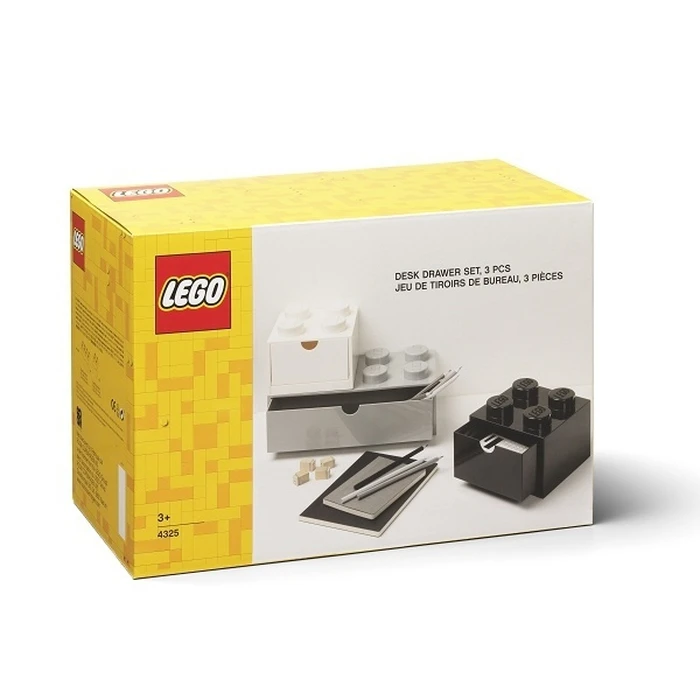 Room Copenhagen LEGO Desk Drawers 3-piece Set (White)