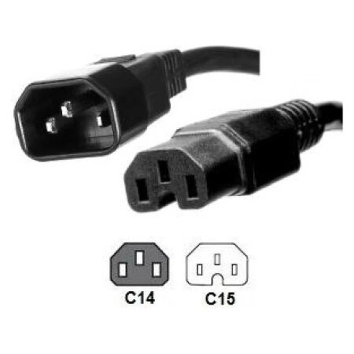 Καλώδιο τροφοδοσίας Microconnect C14 - C15 2m