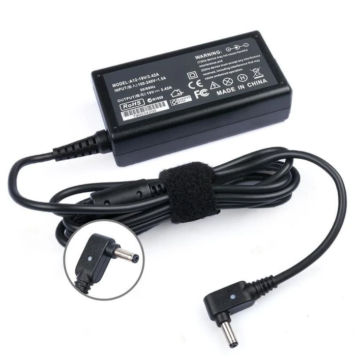 CoreParts Laptop Charger 65W 19V 3.42A for Asus with Detachable Power Cable MBA50157