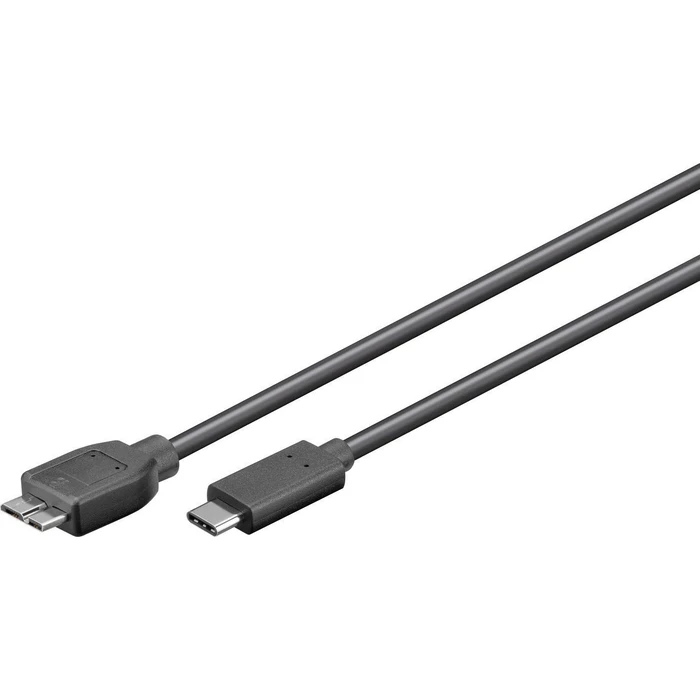 Microconnect USB-C to micro USB-B Cable 1 m Black (USB 2.0)