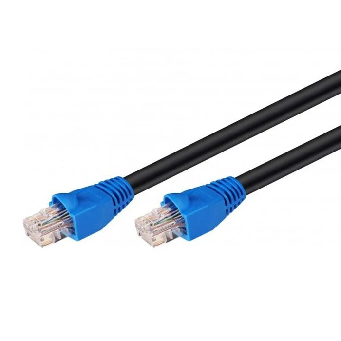 Microconnect U/UTP Cat6 Outdoor Ethernet Cable 10m Black (Patchcord) B-UTP610SOUT