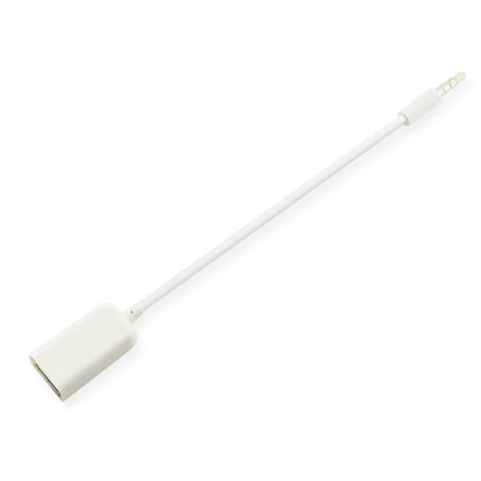 Microconnect 3.5mm (male) to USB-A (female) Adapter - White, 1 pc