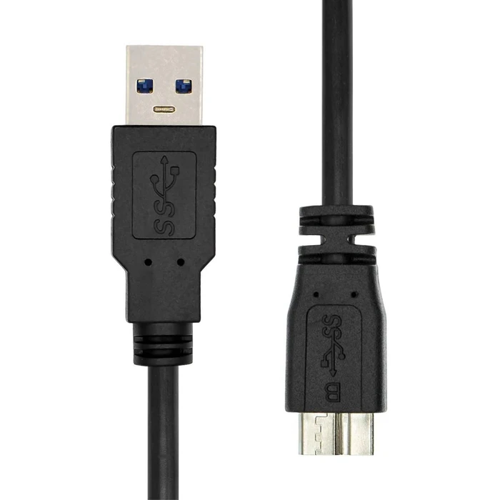 ProXtend Regular USB 2.0 σε micro USB καλώδιο, Μαύρο, 1 m