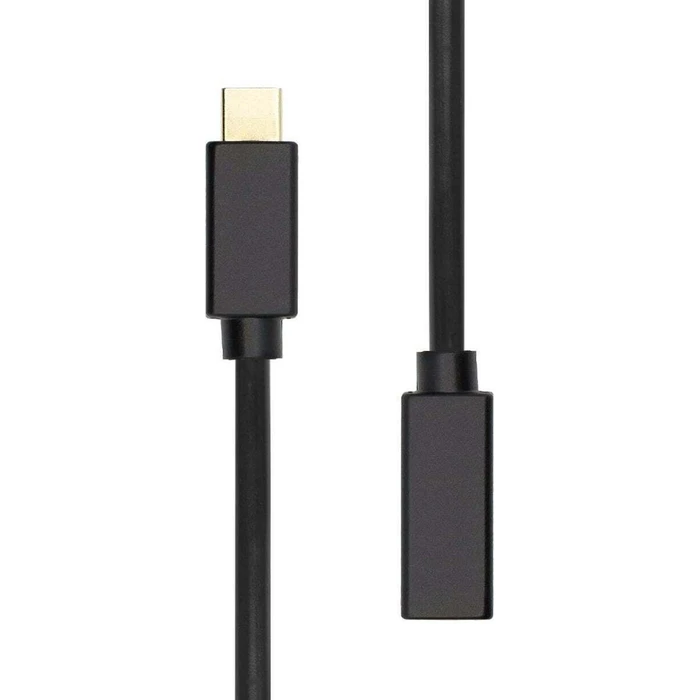 ProXtend USB-C Extension Cable 1m Black (USB 2.0, 3A)