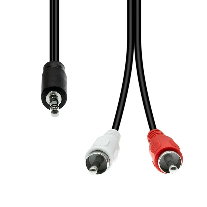 ProXtend 3.5mm male to 2x RCA male audio cable 0.5m Black (M32XRCA-005)