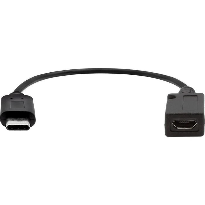USB-C to USB 2.0 Micro-B Adapter Cable 20 cm Black - ProXtend (USBC-MICROB-0002)