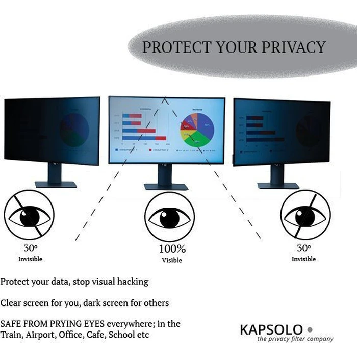 Kapsolo KAP10751 Screen Privacy Filter 21.6"