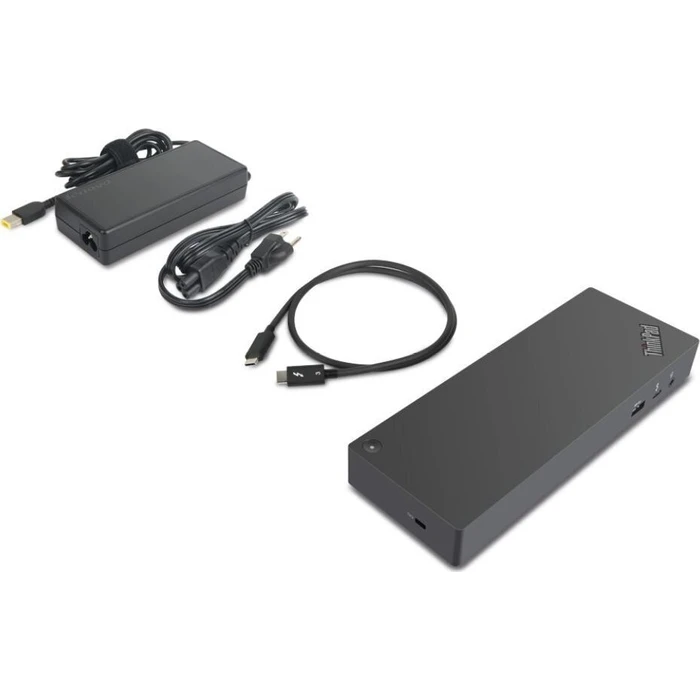 Lenovo ThinkPad Gen 2 Thunderbolt 3 Docking Station 135W με HDMI/DisplayPort 4K PD Ethernet, Διπλή Σύνδεση Οθονών, Μαύρο