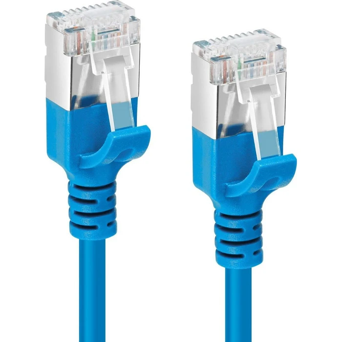 Microconnect CAT6A U/FTP Slim LSZH Network Cable, 1 m, Blue (RJ-45 to RJ-45)