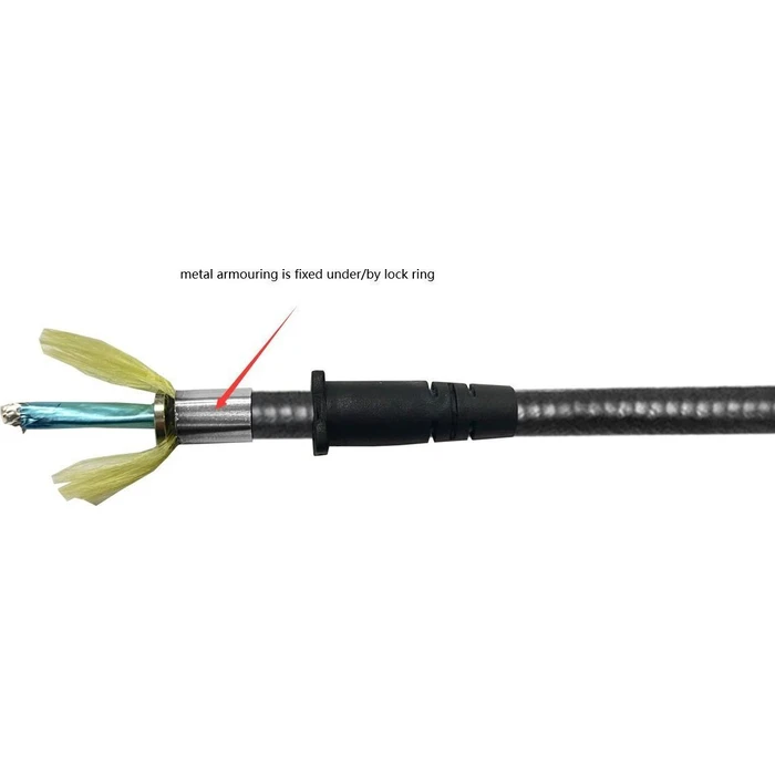 Vivolink Καλώδιο HDMI αρσενικό - HDMI αρσενικό 100m Οπτικό 4K Θωρακισμένο Μαύρο