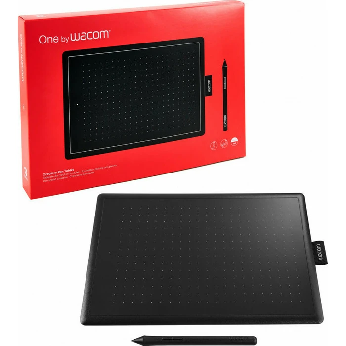 Wacom One Medium Γραφίδα Σχεδίασης χωρίς Οθόνη Black / Red