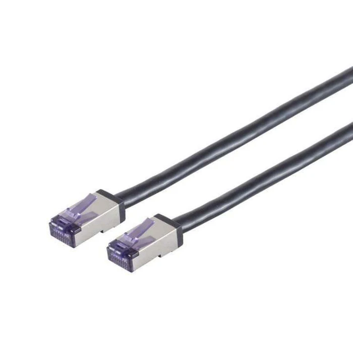 Lanview S/FTP Cat6a High-Flex Ethernet Patch Cable 0.25m Black LVN-CAT6A-FLEX-25CM