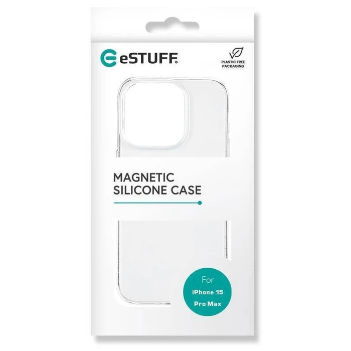 eStuff Transparent Silicone Back Cover for iPhone 15 Pro Max