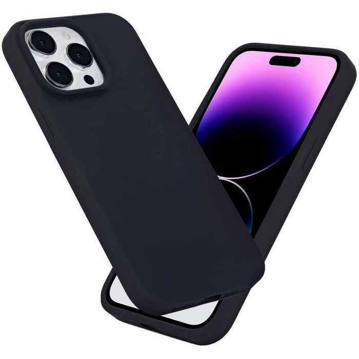 Θήκη Σιλικόνης eStuff Μαύρο για iPhone 15 Pro Max (ES67120028)