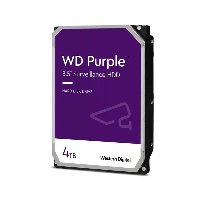 Western Digital Purple 4TB HDD Σκληρός Δίσκος 3.5" SATA III 5400rpm 256MB Cache (WD43PURZ)