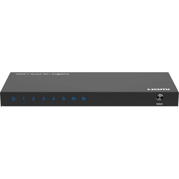 Microconnect MC-HDMISWITCH0501-4K 5x1 HDMI Switch 4K@60Hz with Remote (HDCP 2.2)