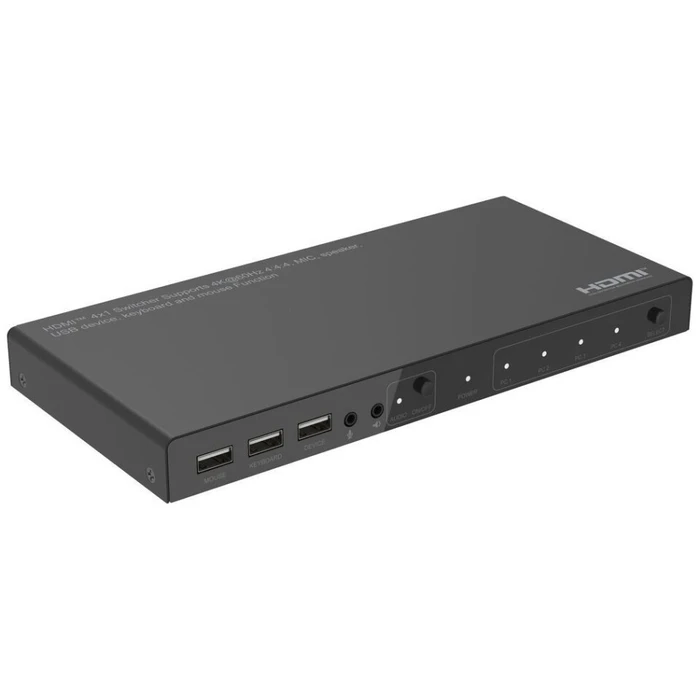 Microconnect HDMI KVM & Data Switch MC-HDMIKVM0401-4K (4 θυρών, 4K)