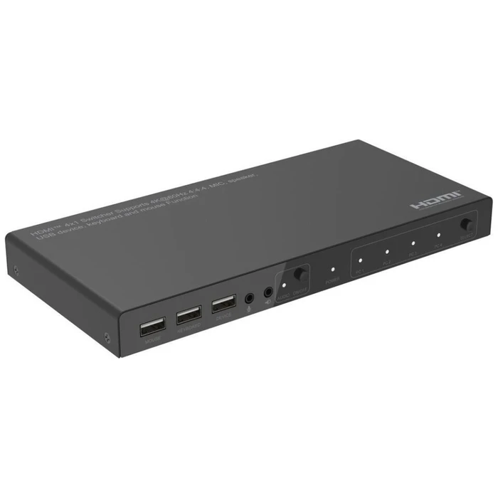 Microconnect HDMI KVM & Data Switch MC-HDMIKVM0401-4K (4 θυρών, 4K)