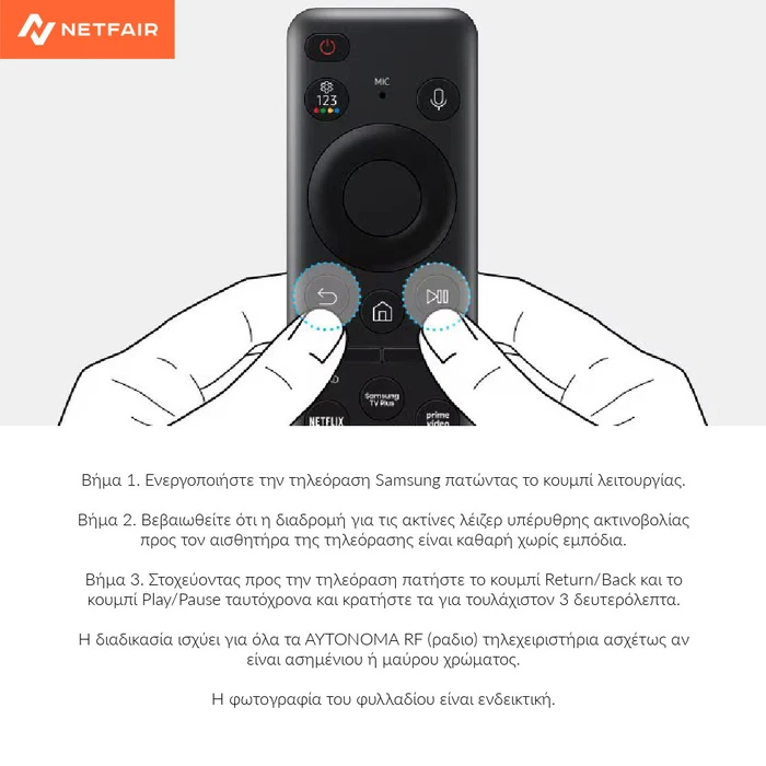 Samsung BN59-01432D Γνήσιο Τηλεχειριστήριο Τηλεόρασης
