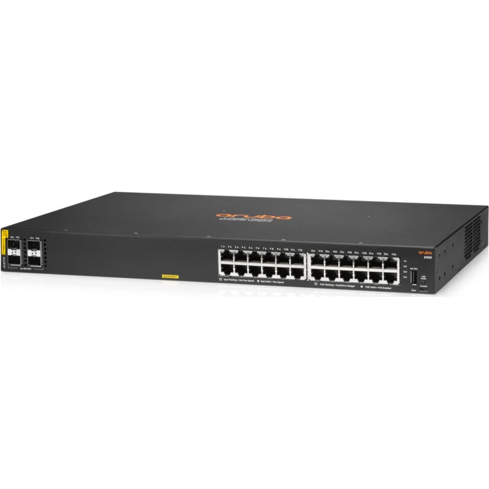 HP Aruba 6100 24G CL4 PoE Managed L2 Switch με 24 Gigabit θύρες και 4 SFP+ θύρες (JL677A#ABB)