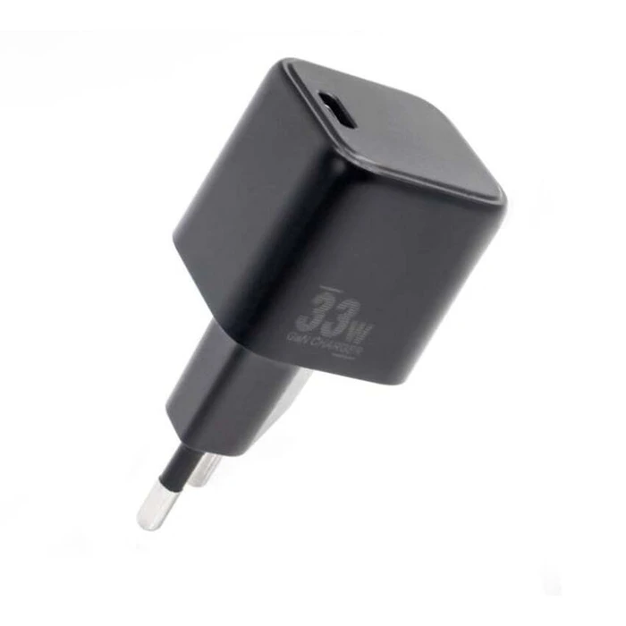 CoreParts Φορτιστής GaN USB-C 33W Power Delivery Μαύρος (MBXUSBC-AC0031)