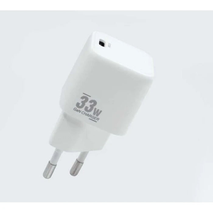 CoreParts GaN Wall Charger USB-C 33W Power Delivery White (MBXUSBC-AC0032)