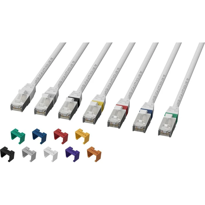 Lanview S/FTP Cat.6a Ethernet Patch Cable 2m White LV-SFTP6A02W