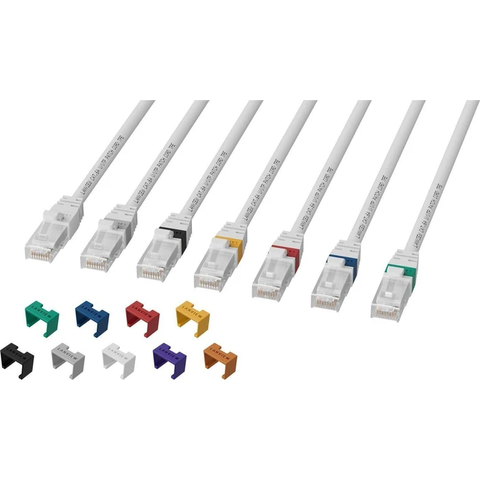 Lanview U/UTP Cat6a Patch Cable 0.25m White LV-UTP6A0025W