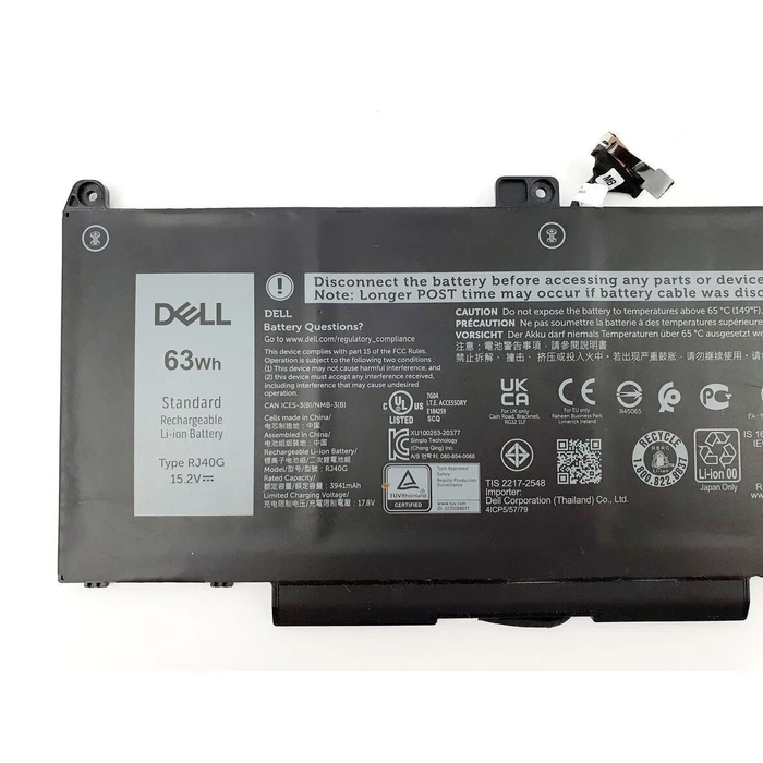 Dell RJ40G Compatible 63Wh 4-cell Lithium-Ion Laptop Battery