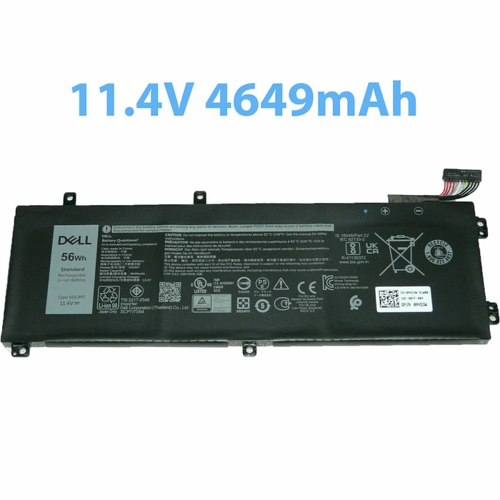 Dell Genuine Laptop Battery 56Wh 11.4V V0GMT (4649mAh)