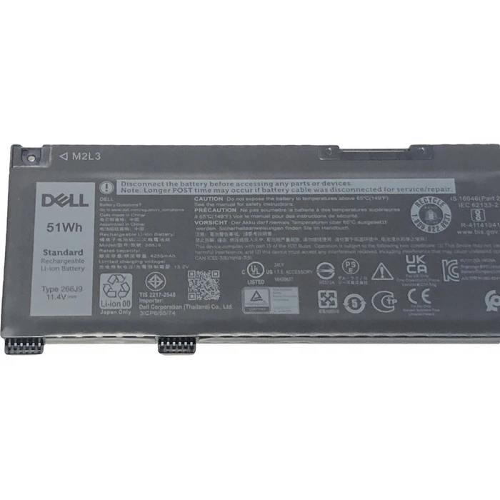 Dell 266J9 Original Laptop Battery 51Wh (11.4V) Li?ion