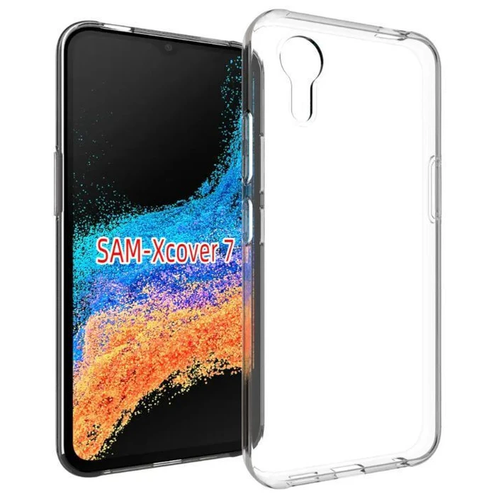 eSTUFF Clear Silicone (TPU) Back Cover for Samsung Galaxy XCover7
