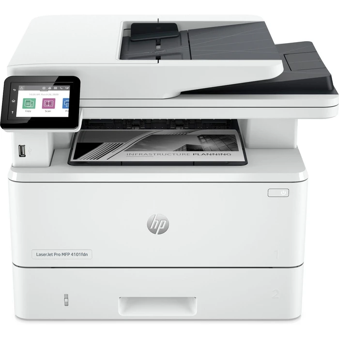 HP LaserJet Pro MFP 4102DW Monochrome Multifunction Printer with Wi‑Fi and Mobile Print