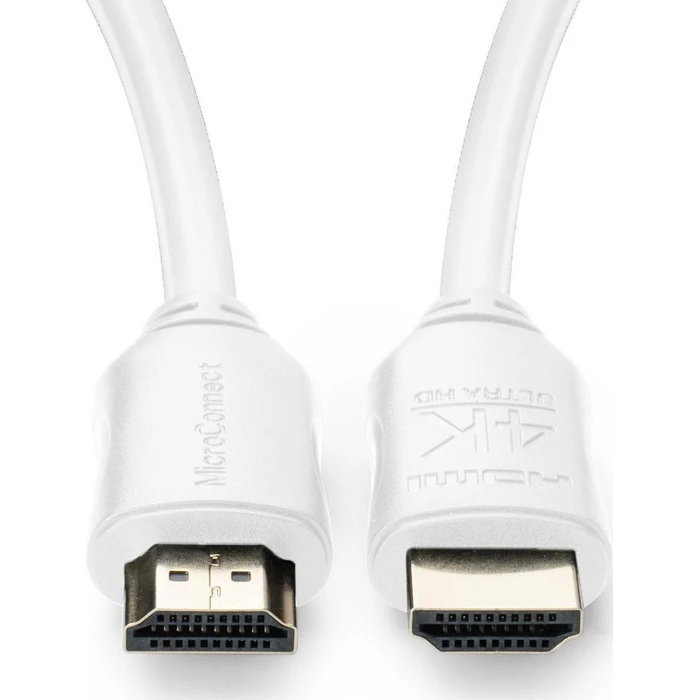 Microconnect HDMI Cable 4K, 3 m, White (MC-HDM19193V2.0WH)
