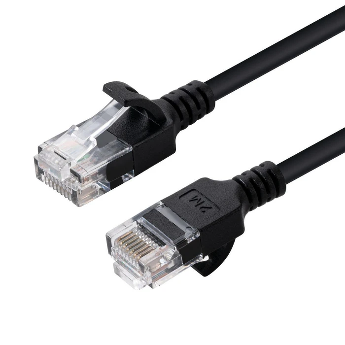 Microconnect Cat6a Slim Ethernet Cable U/UTP 0.15 m Black