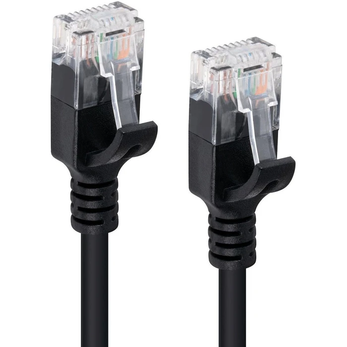 Microconnect Cat6a Slim Ethernet Cable U/UTP 0.15 m Black