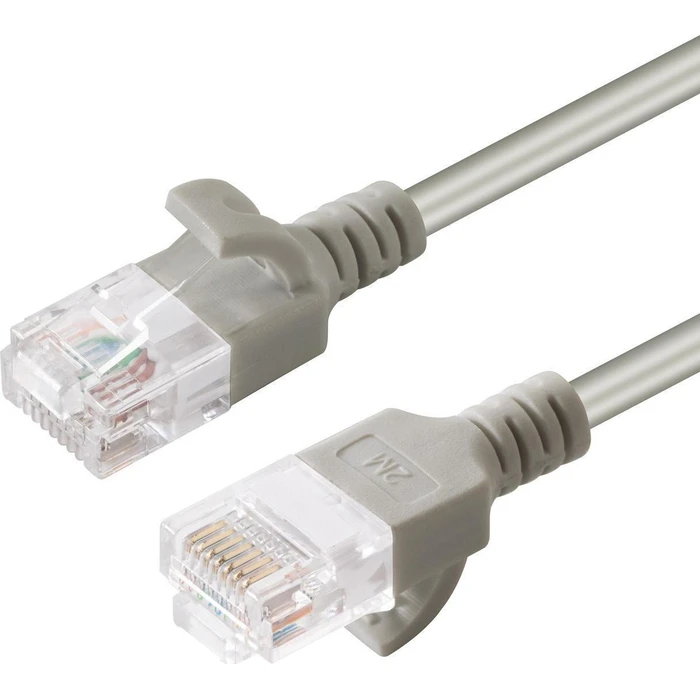 U/UTP CAT6a Slim 0.15M Grey - Ethernet Cable (V-UTP6A0015-SLIM)